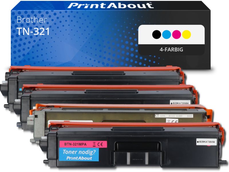 PrintAbout Toner TN-321 4-farbig Multipack für Brother