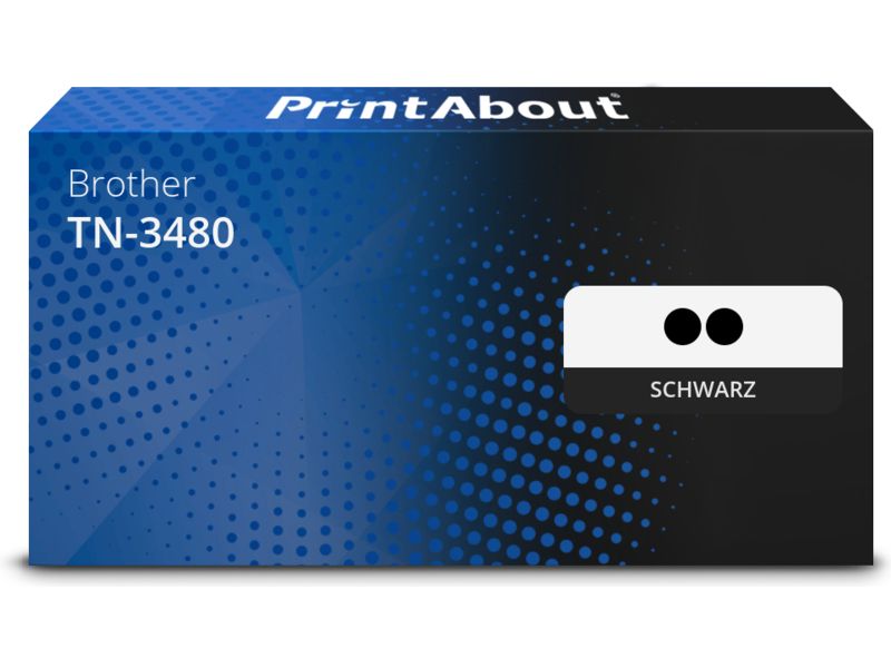 PrintAbout Toner TN-3480 Schwarz Multipack Hohe Kapazität für Brother