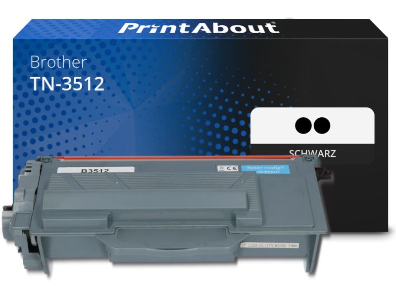 PrintAbout Toner TN-3512 Schwarz Multipack Extra hohe Kapazität für Brother