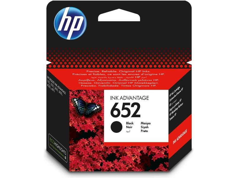 HP 652 (F6V25AE) - Schwarz - Druckerpatrone
