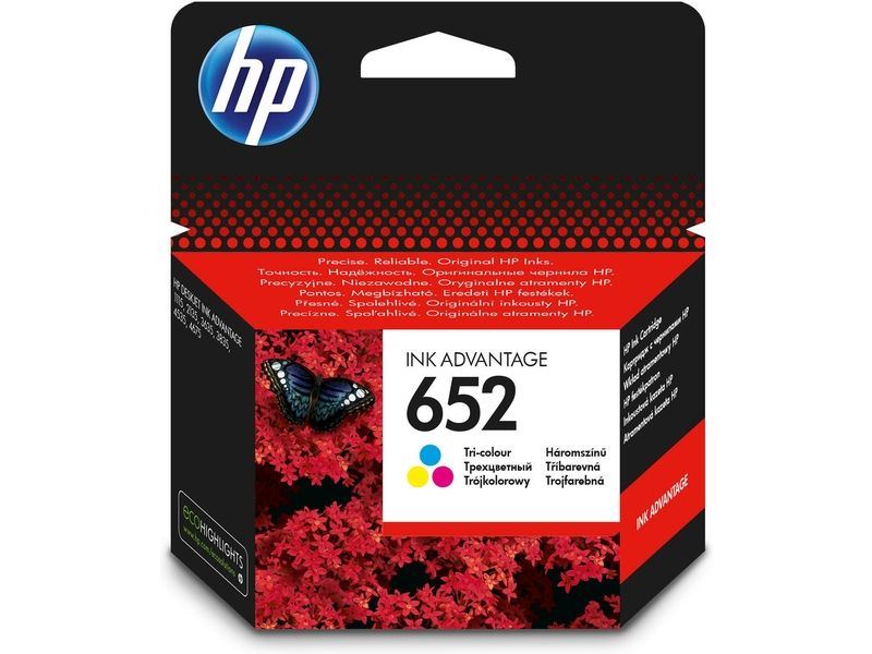 HP 652 (F6V24AE) - 3-farbig - Druckerpatrone