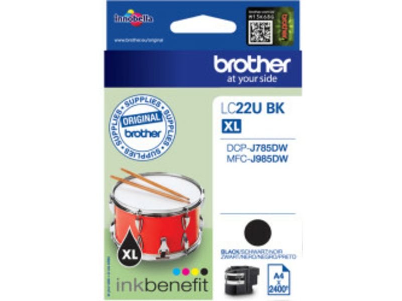 Brother LC-22UBK XL - Schwarz - Druckerpatrone - Hohe Kapazität