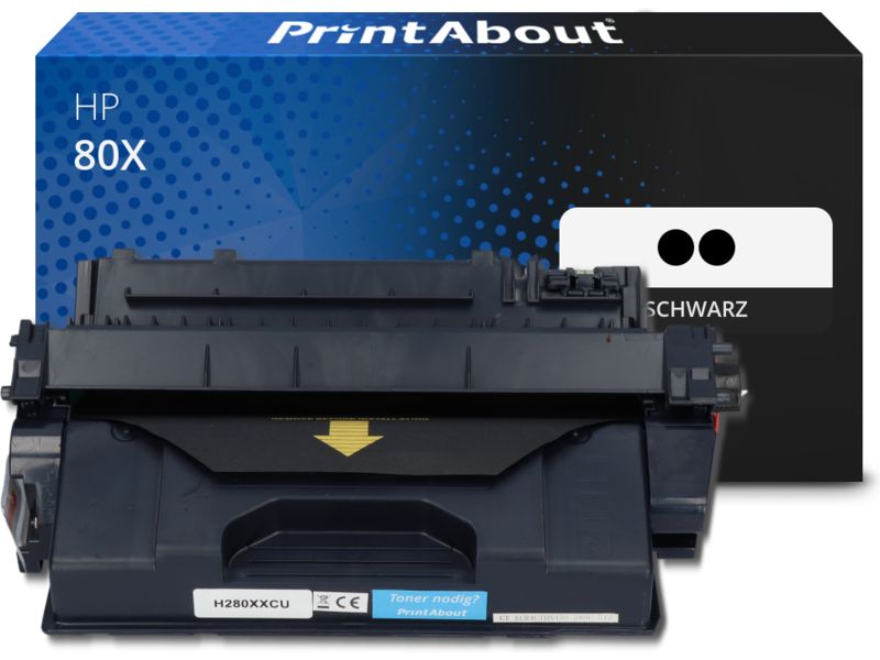 PrintAbout Toner 80X (CF280XXD) Schwarz Multipack Extra hohe Kapazität für HP