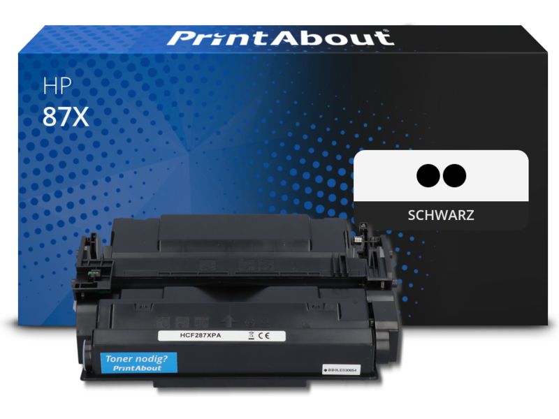 PrintAbout Toner 87X (CF287XD) Schwarz Multipack Hohe Kapazität für HP