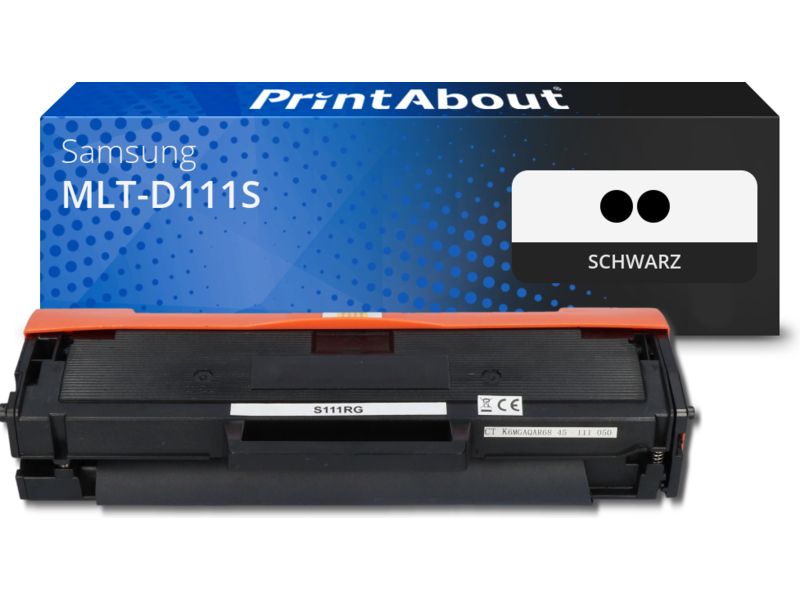 PrintAbout Toner MLT-D111S (SU810A) Schwarz Multipack für Samsung