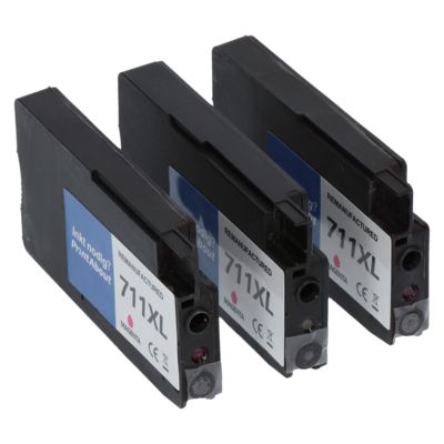 Druckerpatrone kompatibel mit HP 711 (CZ135A) - 3x Magenta - Multipack