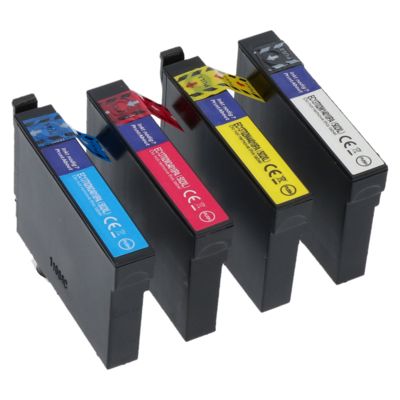Druckerpatrone kompatibel mit Epson 502XL (C13T02W64010) - 4-Farben - extra Hohe Kapazität   - Multipack