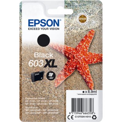 Epson 603XL (C13T03A14010) - Schwarz - Druckerpatrone - Hohe Kapazität