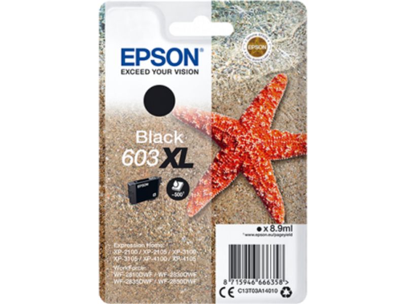 Epson 603XL (C13T03A14010) - Schwarz - Druckerpatrone - Hohe Kapazität