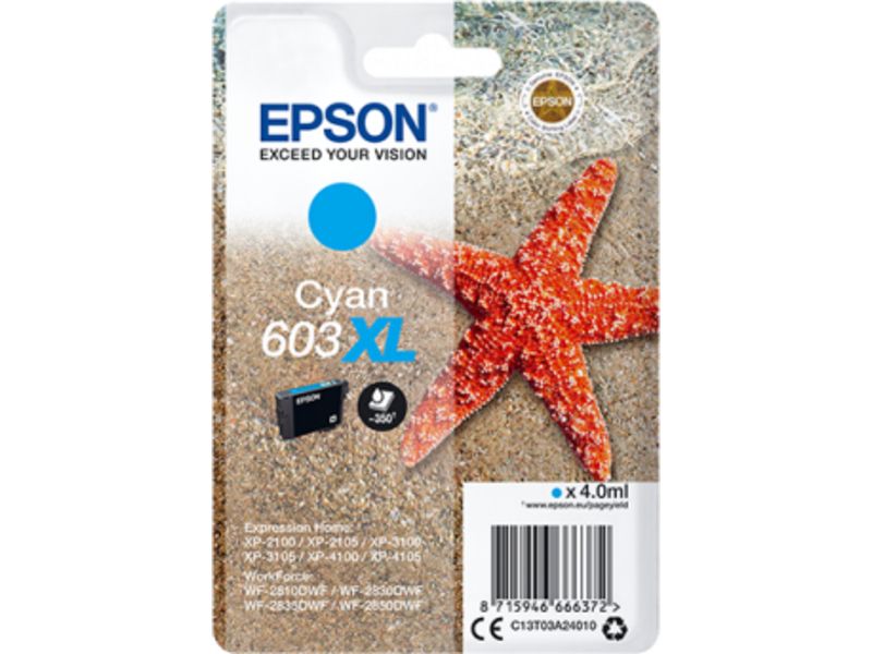Epson 603XL (C13T03A24010) - Cyan - Druckerpatrone - Hohe Kapazität