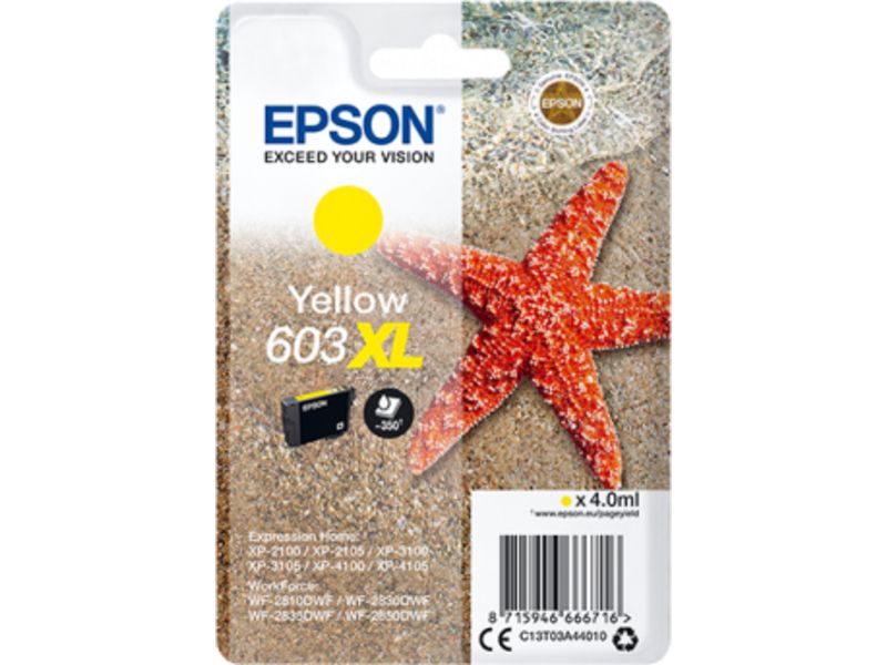 Epson 603XL (C13T03A44010) - Gelb - Druckerpatrone - Hohe Kapazität
