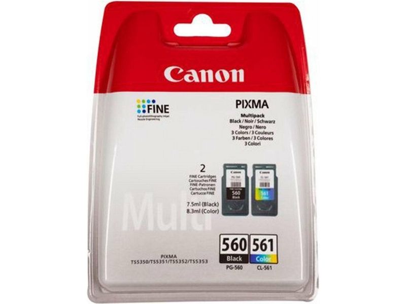 Canon PG-560 / CL-561 - Schwarz + 3 Farben - Druckerpatrone - Multipack
