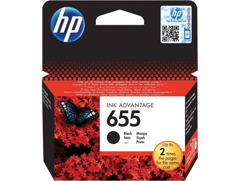 HP 655 (CZ109AE) - Schwarz - Druckerpatrone