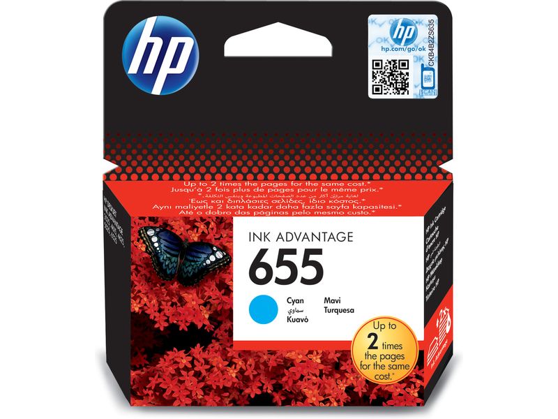 HP 655 (CZ110AE) - Cyan - Druckerpatrone