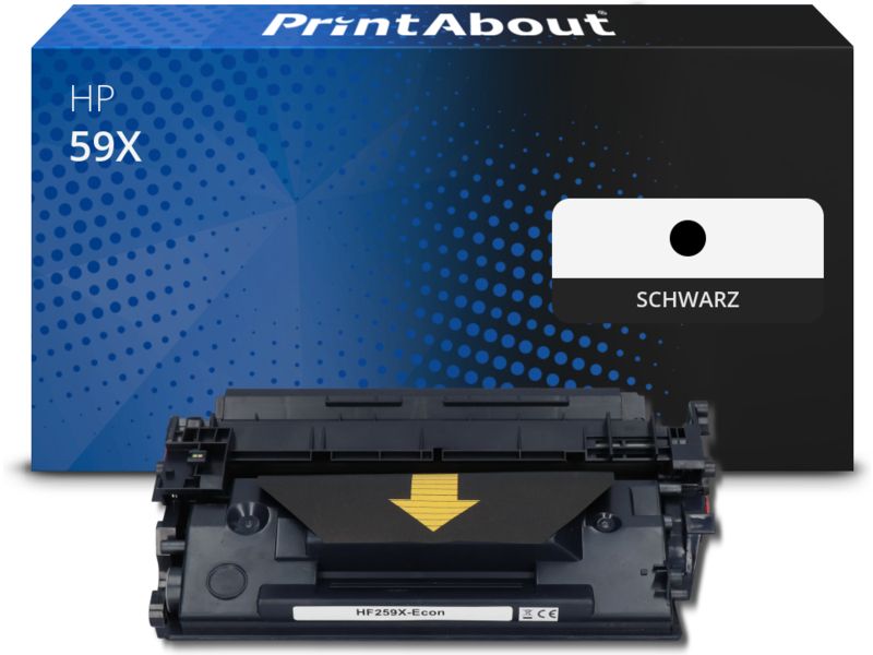 PrintAbout Toner 59X (CF259X) Schwarz Hohe Kapazität für HP
