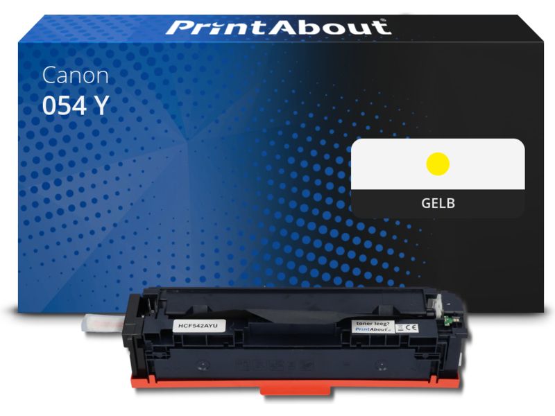 PrintAbout Toner 054 Y Gelb für Canon