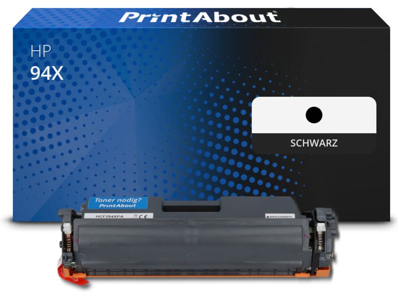 PrintAbout Toner 94X (CF294X) Schwarz Hohe Kapazität für HP