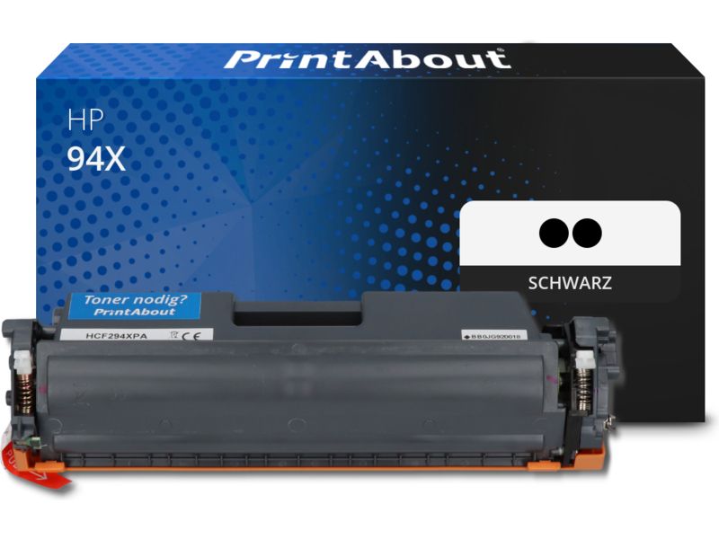 PrintAbout Toner 94X (CF294x) Schwarz Multipack Hohe Kapazität für HP