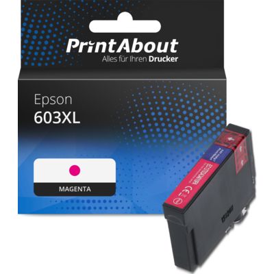 Druckerpatrone kompatibel mit Epson 603XL (C13T03A34010) - Magenta - Hohe Kapazität