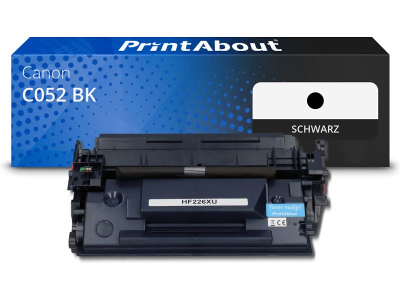 PrintAbout Toner C052 BK Schwarz für Canon