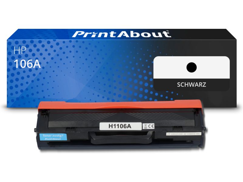 PrintAbout Toner kompatibel mit HP 106A (W1106A) - Schwarz