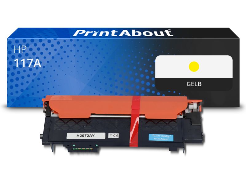 PrintAbout Toner 117A (W2072A) Gelb für HP