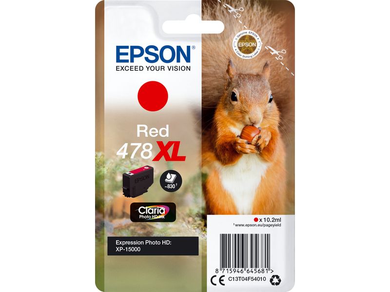 Epson 378/478XL (C13T04F54010) - Rot - Druckerpatrone - Hohe Kapazität