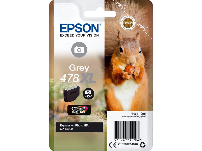 Epson 378/478XL (C13T04F64010) - Grau - Druckerpatrone - Hohe Kapazität