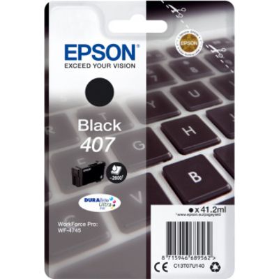 Epson 407 (C13T07U140) - Schwarz - Druckerpatrone