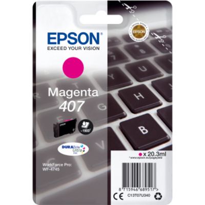 Epson 407 (C13T07U340) - Magenta - Druckerpatrone