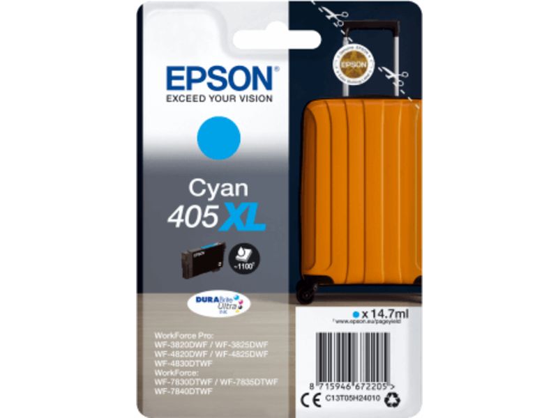 Epson 405XL (C13T05H24010) - Cyan - Druckerpatrone - Hohe Kapazität