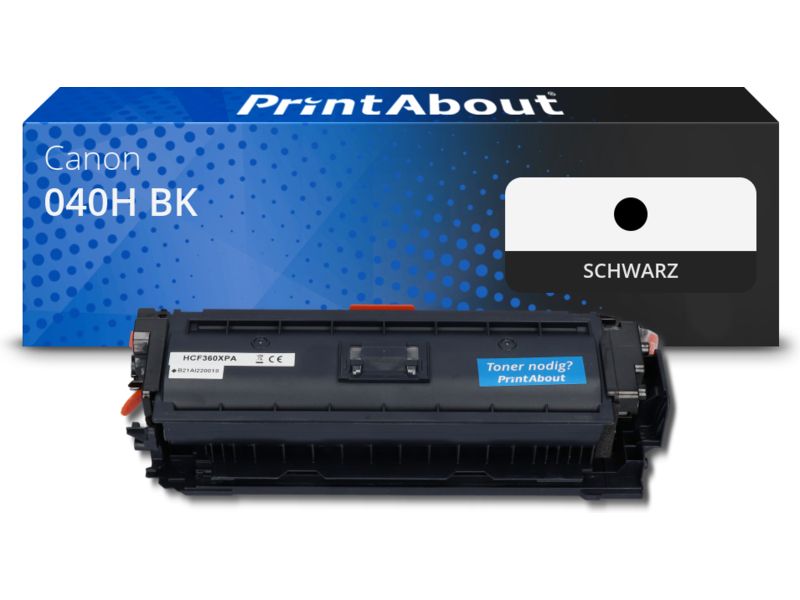PrintAbout Toner 040H BK Schwarz Hohe Kapazität für Canon