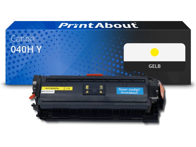PrintAbout Toner kompatibel mit Canon 040H Y - Gelb - Hohe Kapazität