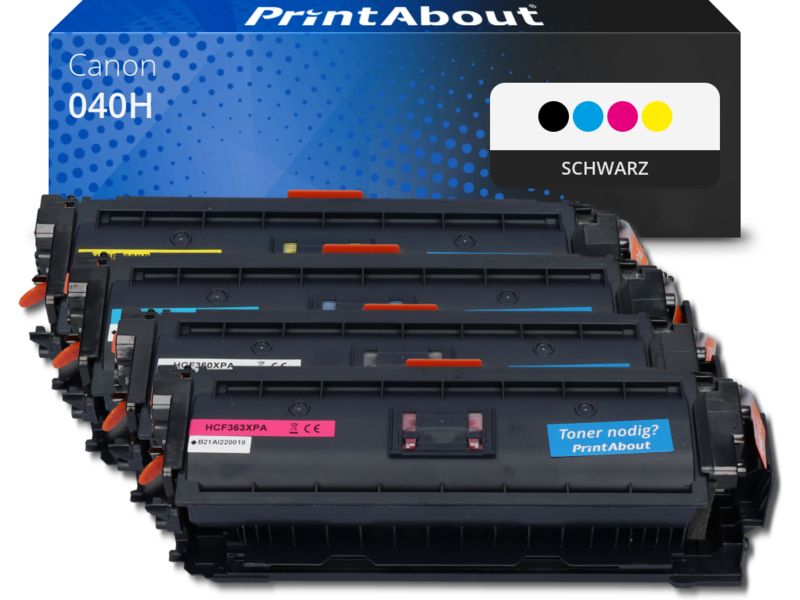 PrintAbout Toner 040H  Schwarz Multipack für Canon