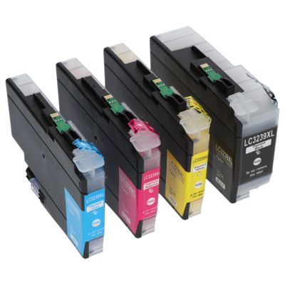 Druckerpatrone kompatibel mit Brother LC-3239XLBK/C/M/Y - 4-farbig - Hohe Kapazität - Multipack