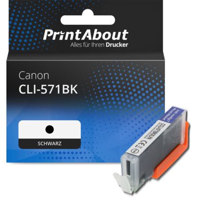 Druckerpatrone kompatibel mit Canon CLI-571BK - Schwarz