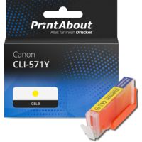 Druckerpatrone kompatibel mit Canon CLI-571Y - Gelb