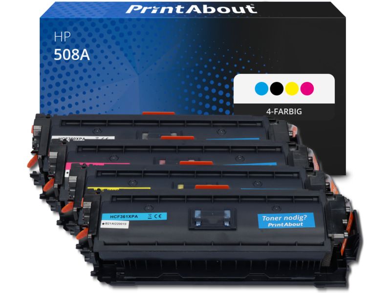 PrintAbout Toner 508A (CF360A) 4-farbig Multipack für HP