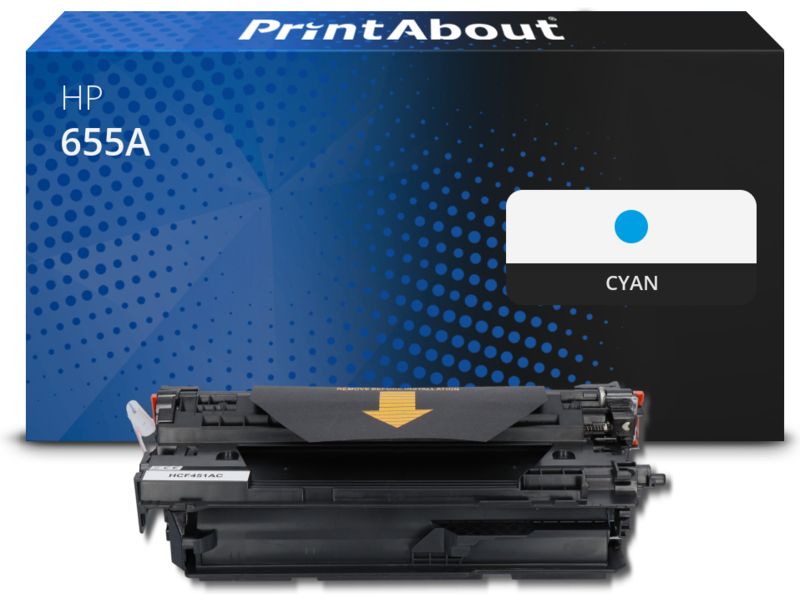 PrintAbout Toner 655A (CF451A) Cyan für HP