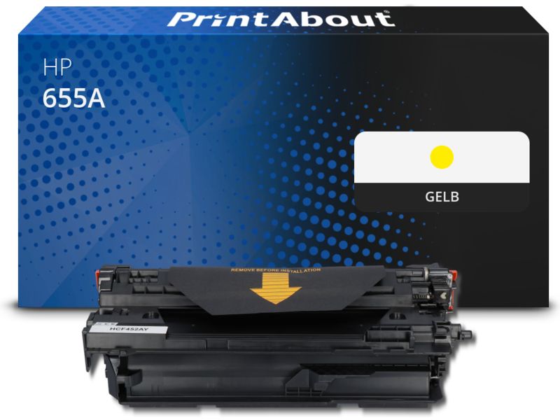 PrintAbout Toner 655A (CF452A) Gelb für HP