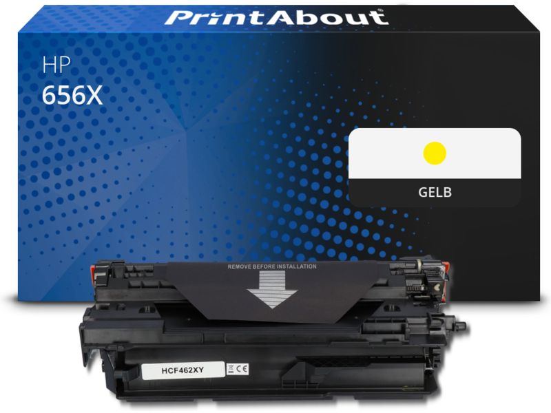 PrintAbout Toner 656X (CF462X) Gelb Hohe Kapazität für HP