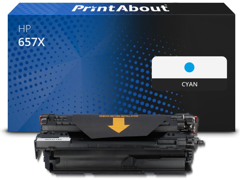 PrintAbout Toner 657X (CF471X) Cyan Hohe Kapazität für HP