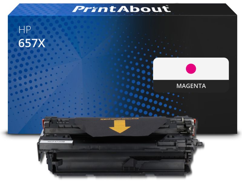 PrintAbout Toner 657X (CF473X) Magenta Hohe Kapazität für HP