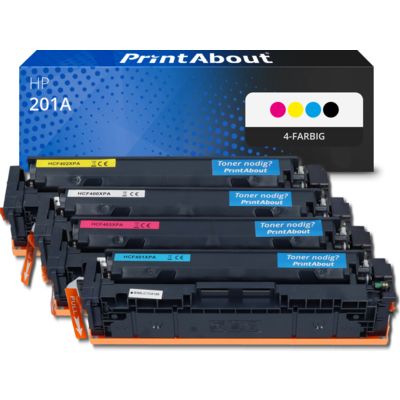 Toner kompatibel mit HP 201A (CF400A) - 4-farbig - Multipack