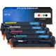 Toner kompatibel mit HP 201A (CF400A) - 4-farbig - Multipack