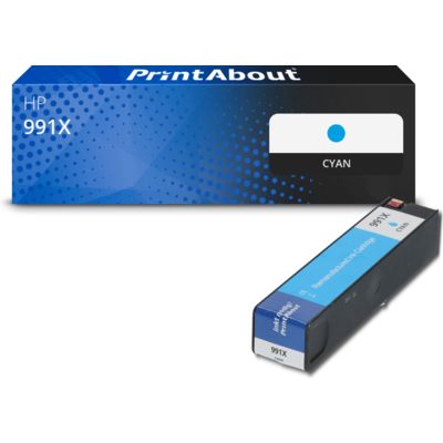 Druckerpatrone kompatibel mit HP 991X (M0J90AE) - Cyan - Hohe Kapazität