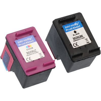 Druckerpatrone kompatibel mit HP 302 (X4D37AE) - Schwarz + 3 Farben - Multipack