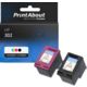 Druckerpatrone kompatibel mit HP 302 (X4D37AE) - Schwarz + 3 Farben - Multipack