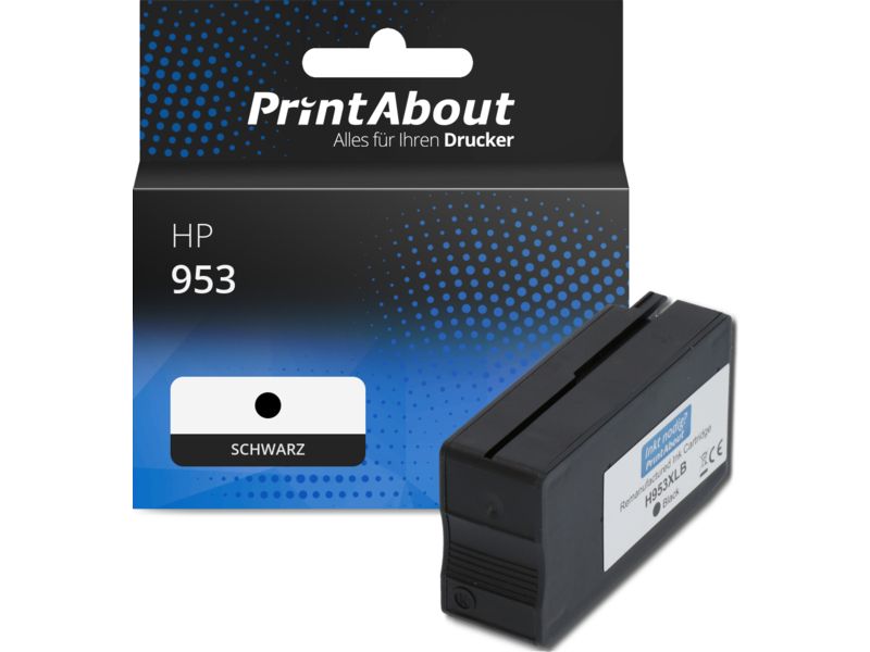 PrintAbout Druckerpatrone 953 (L0S58AE) Schwarz für HP