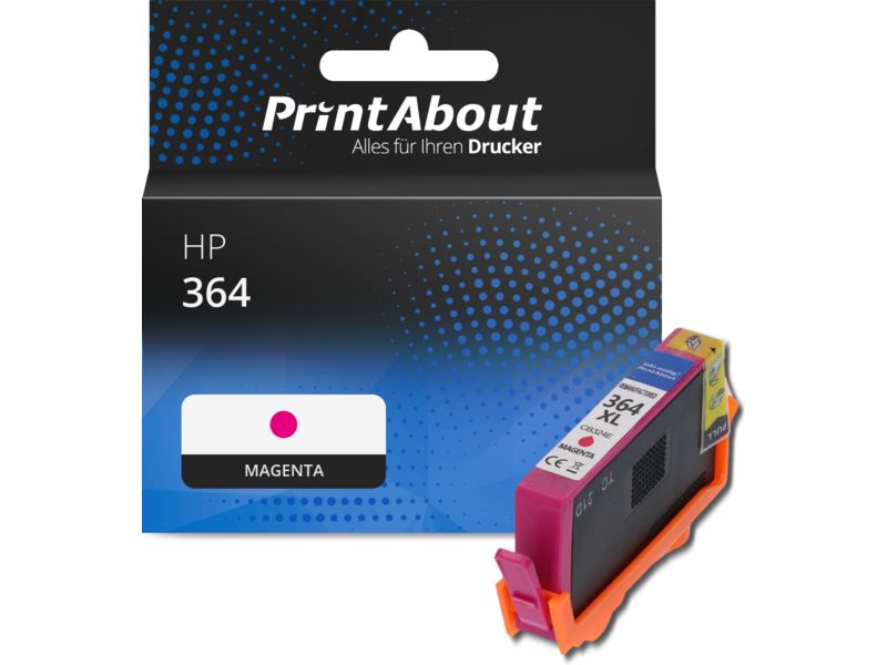 PrintAbout Druckerpatrone 364 (CB319EE) Magenta für HP
